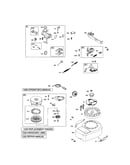 Rewind starter/carburetor