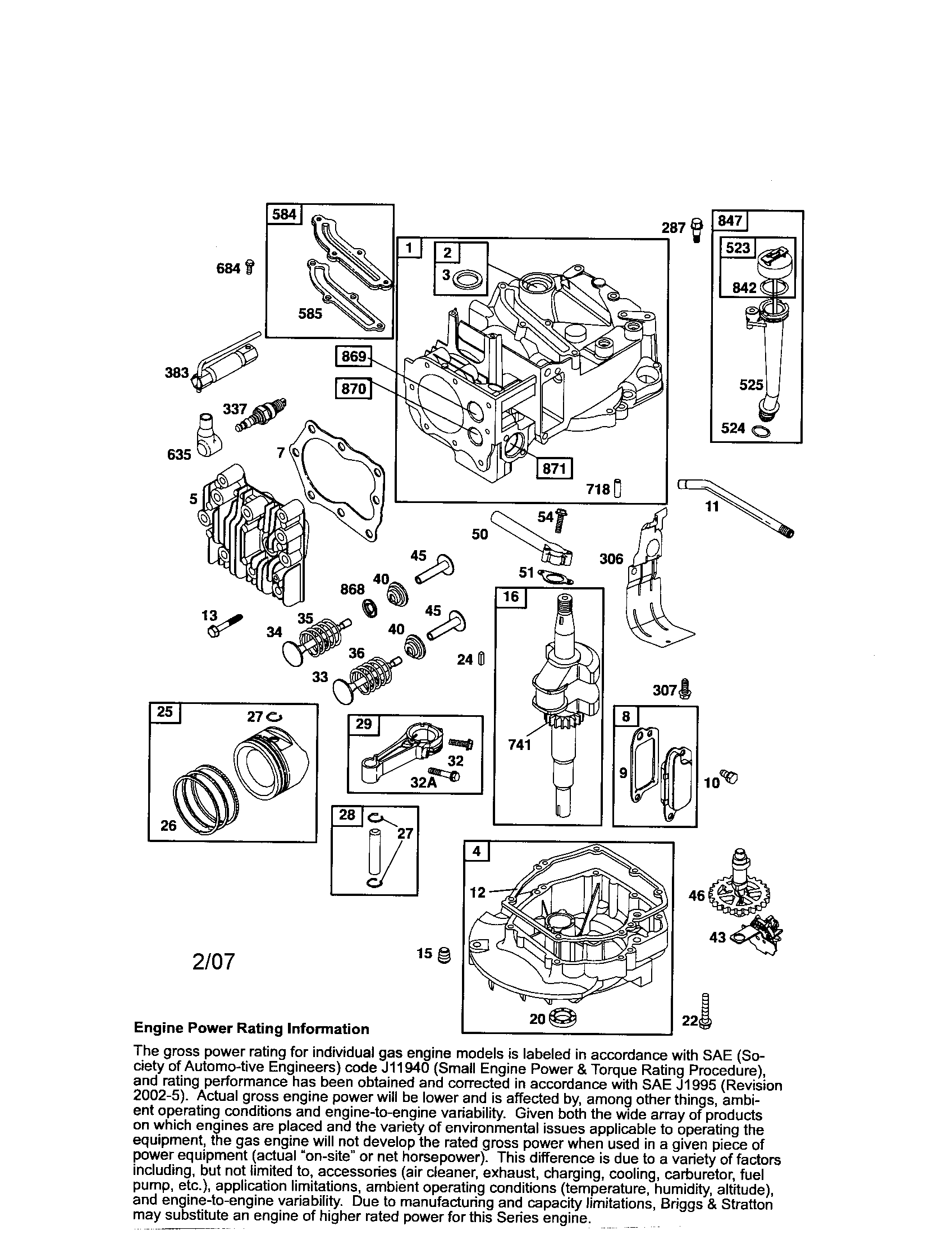 Cylinder/crankshaft/crankcase