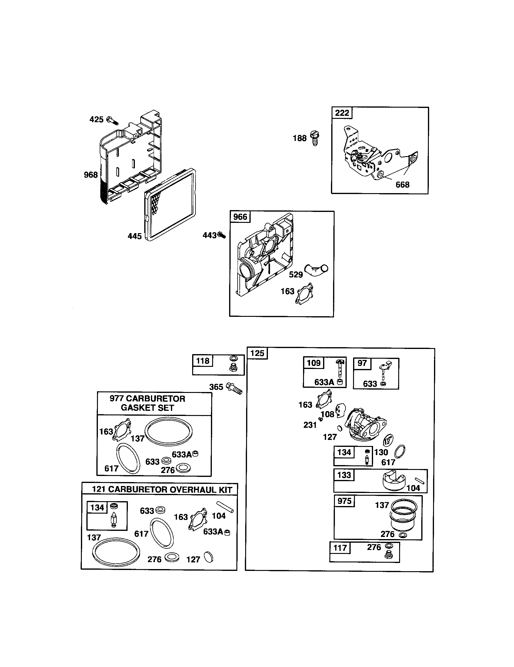Carburetor/air cleaner