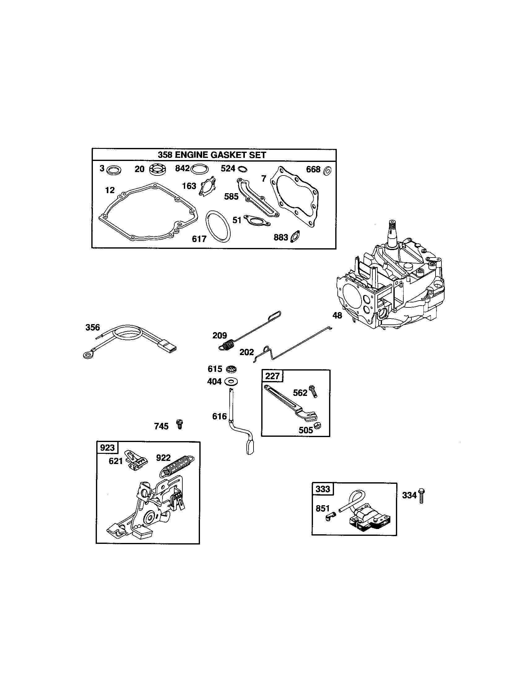 Short block/gasket set