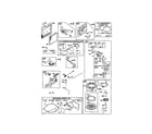 Briggs & Stratton 125K02-0542-E1 carburetor/rewind starter diagram