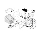 Craftsman 917371641 drive control/gear case/wheels diagram