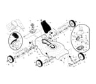 Craftsman 917389962 drive control/gear case/wheels diagram