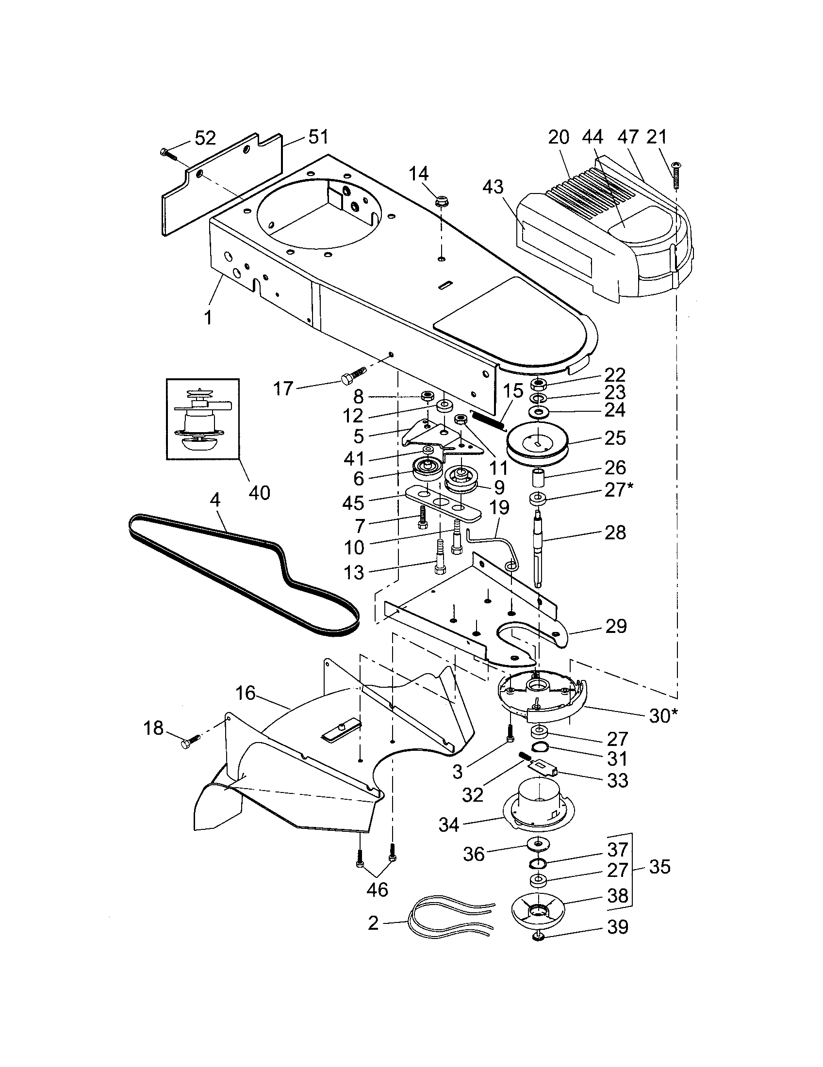 Chassis/deflector
