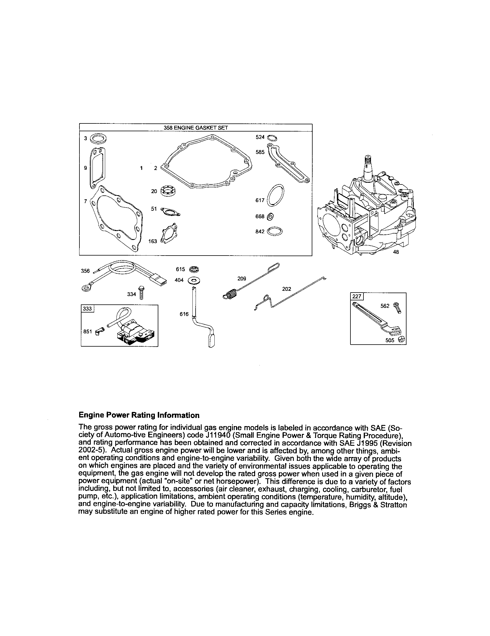 Gasket set/short block