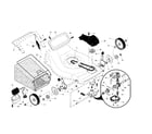 Craftsman 917371661 drive control/gear case/wheels diagram