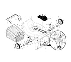 Craftsman 917376652 drive control/gear case/wheels diagram