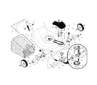 Craftsman 917376722 drive control/gear case/wheels diagram