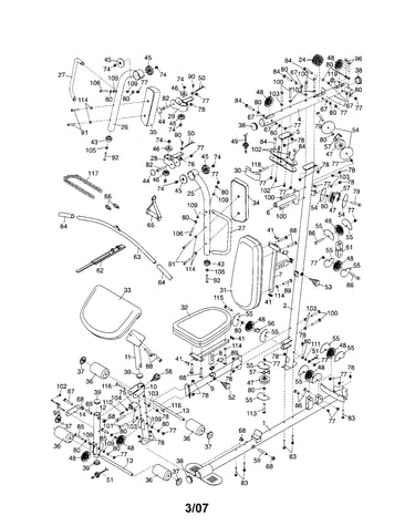 Frame/seat/base