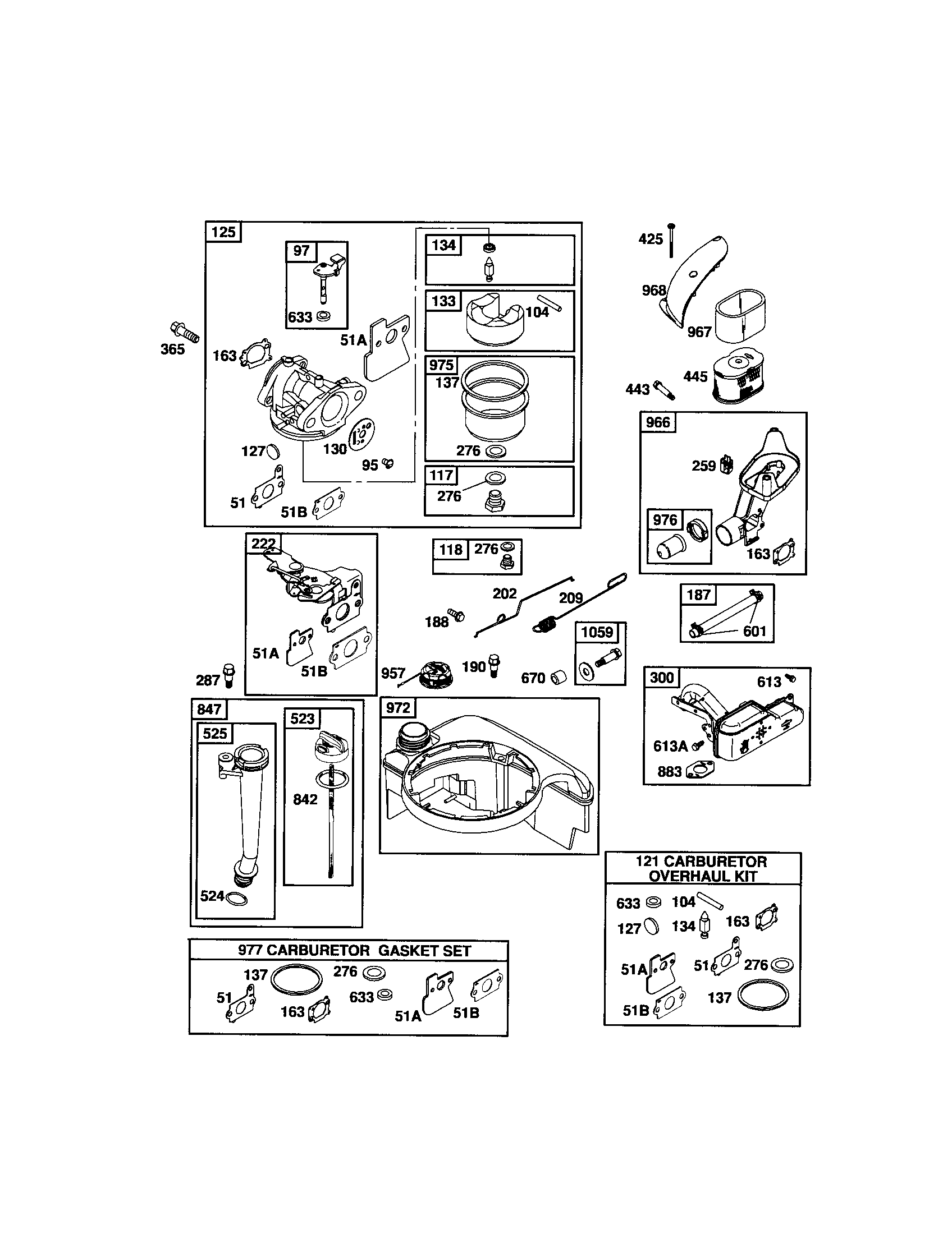 CARBURETOR/FUEL TANK/DIPSTICK