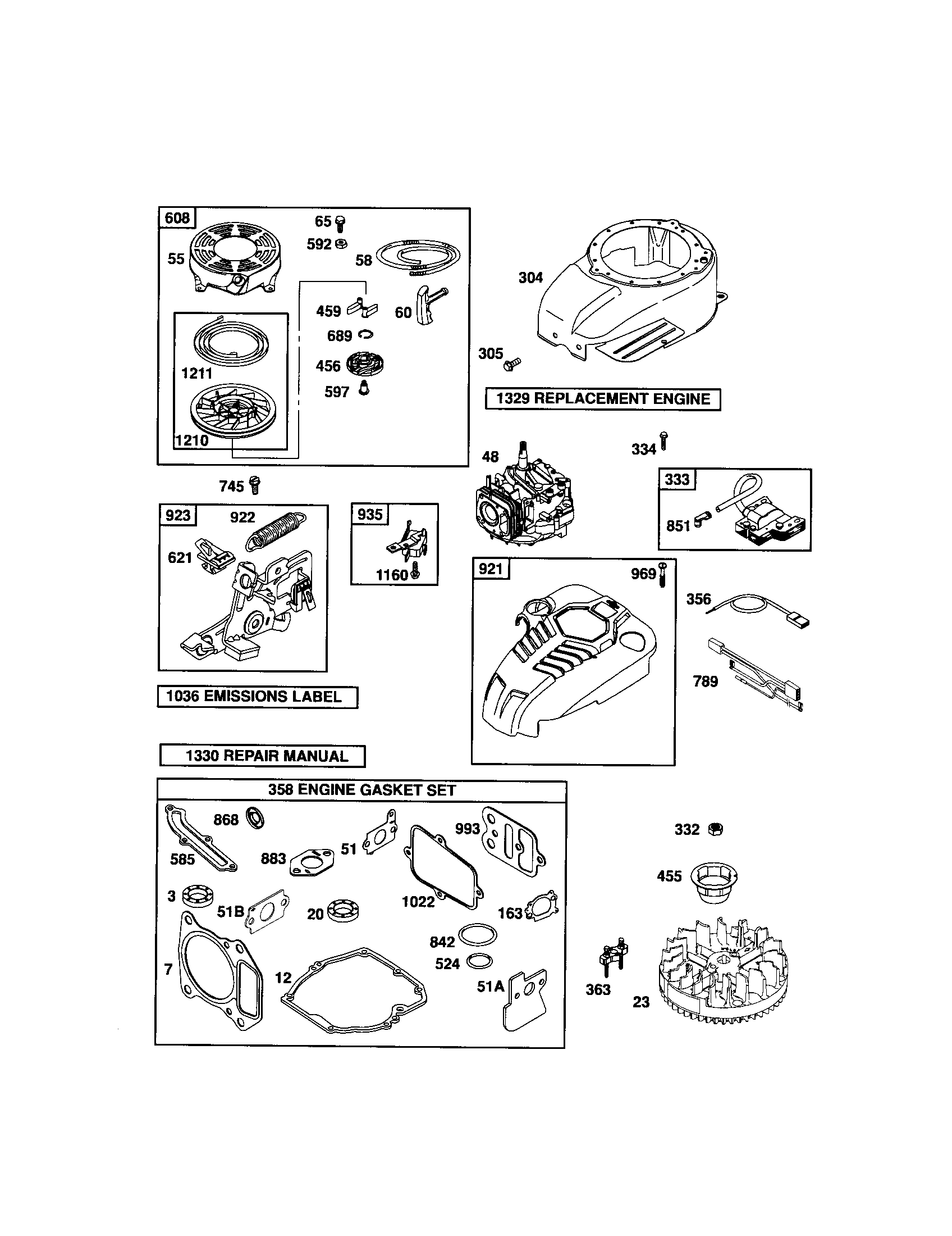 BLOWER HOUSING/REWIND STARTER