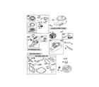 Craftsman 917371801 rewind starter/blower housing diagram