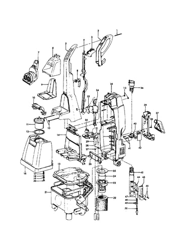 Handle/hose/recovery tank