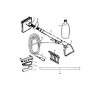 Hoover F5883-900 cleaning tool hose assembly diagram