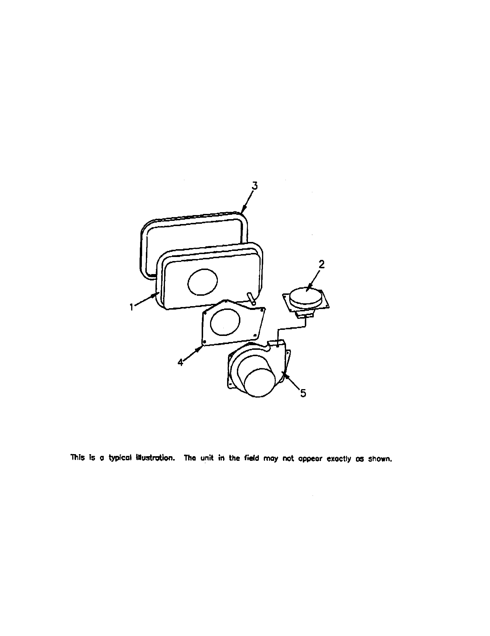 Induced blower & flue assembly
