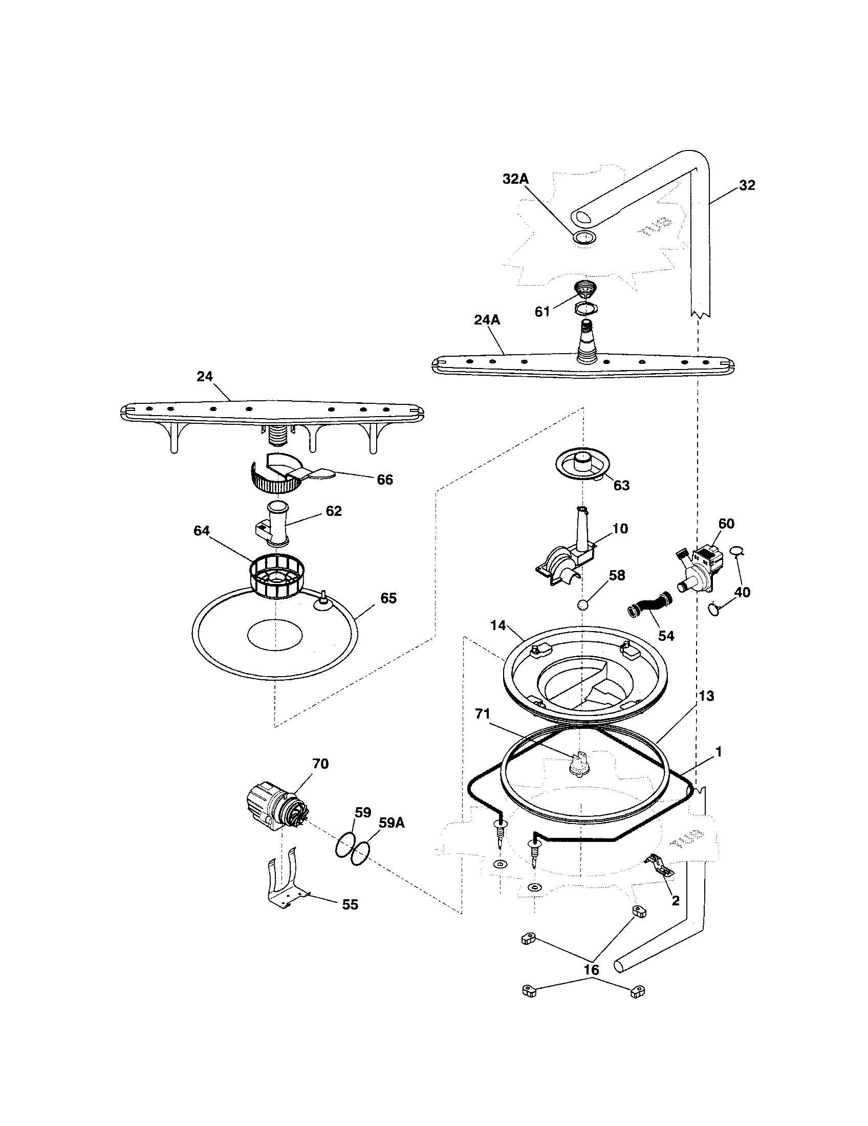 Motor and pump