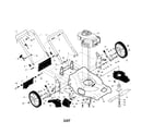 Craftsman 917371721 engine/housing/handle diagram