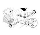 Craftsman 917371721 drive control/gear case/wheels diagram
