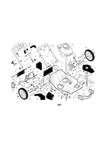 Engine/housing/handles
