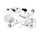 Husqvarna 917374422 drive control/gear case/wheels diagram