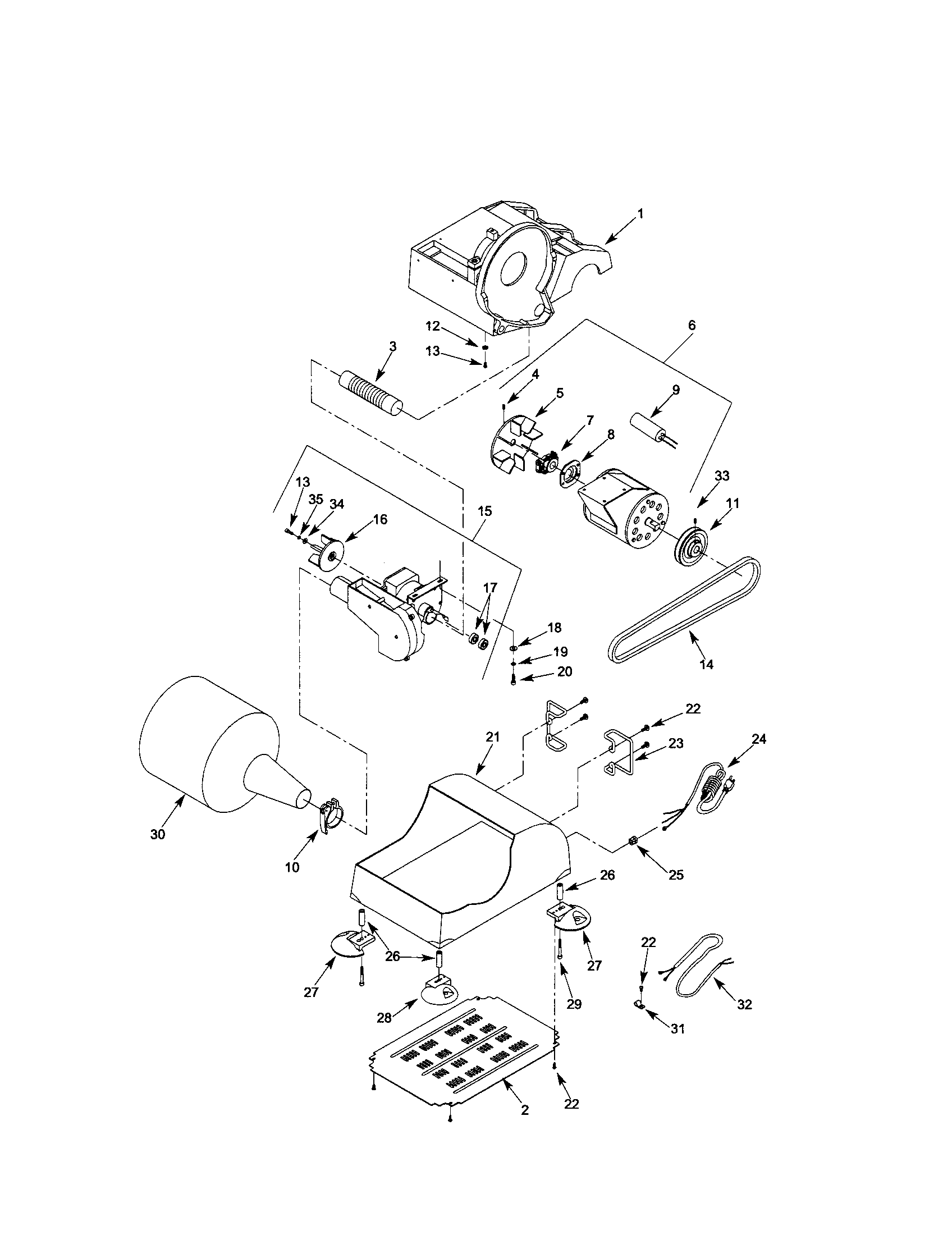 Motor/dust collection