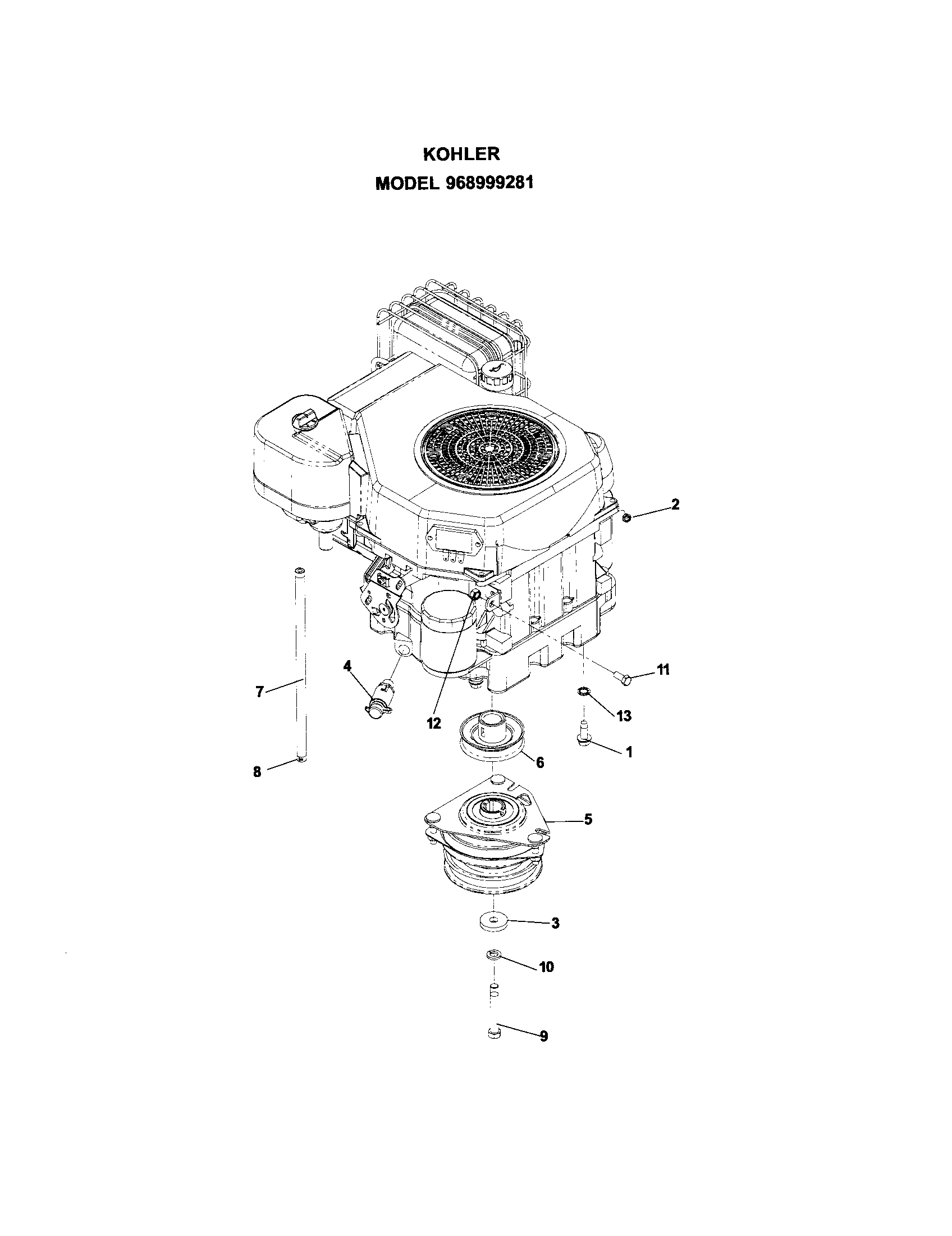 ENGINE ASSEMBLY (18 HP)