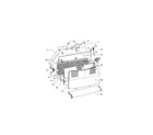 Fisher & Paykel E522BLXFD-21964B fan/covers/evaporator diagram