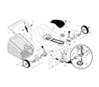 Craftsman 917376781 drive control/gear case/wheels diagram