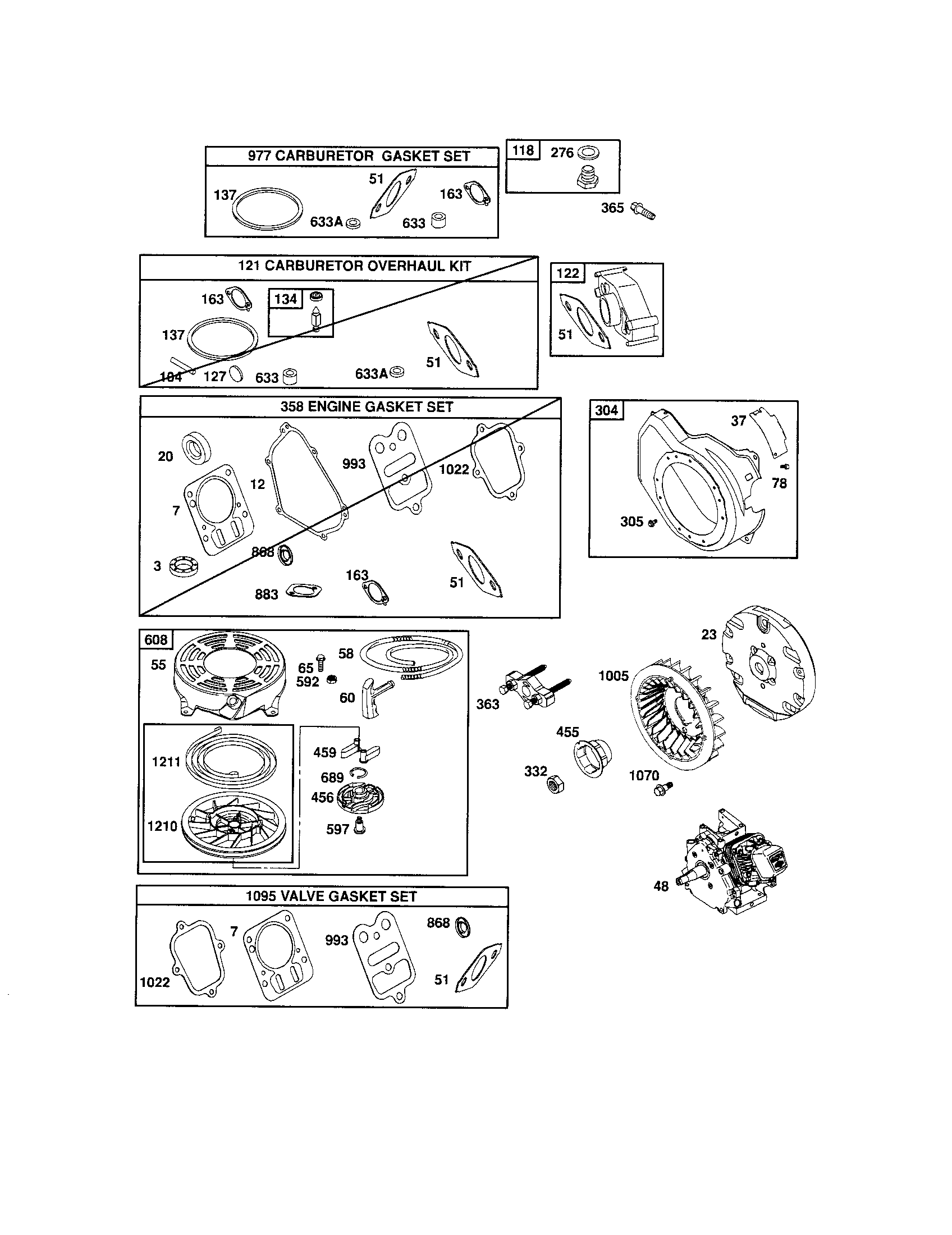 STARTER-REWIND/FLYWHEEL