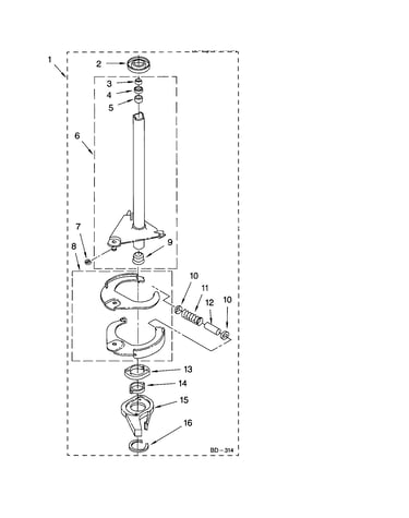 Brake/drive tube