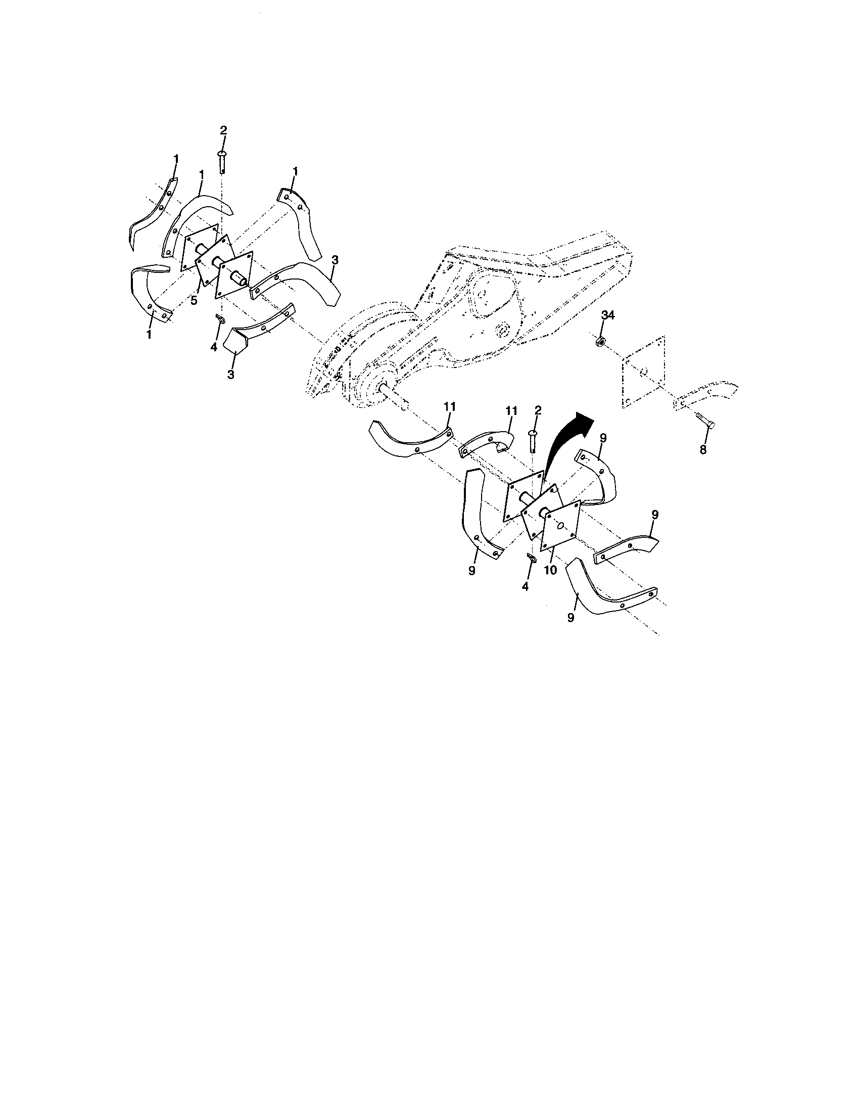 Tine assembly