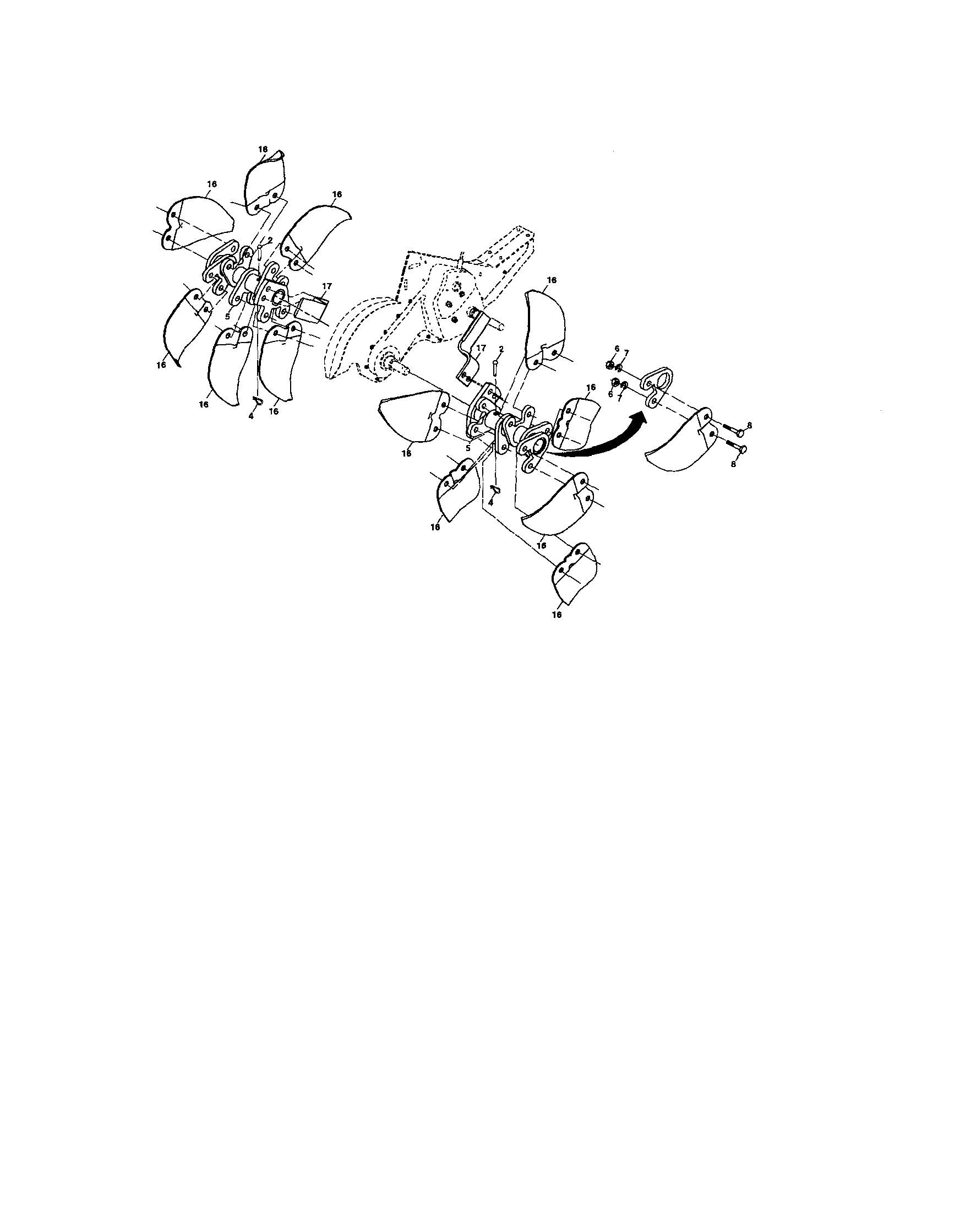 Tine assembly