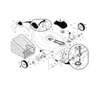 Husqvarna 917374423 drive control/gear case/wheels diagram
