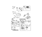 Briggs & Stratton 122T02-0914-B1 rewind starter/blower housing diagram