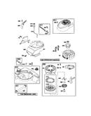 Rewind starter/blower housing