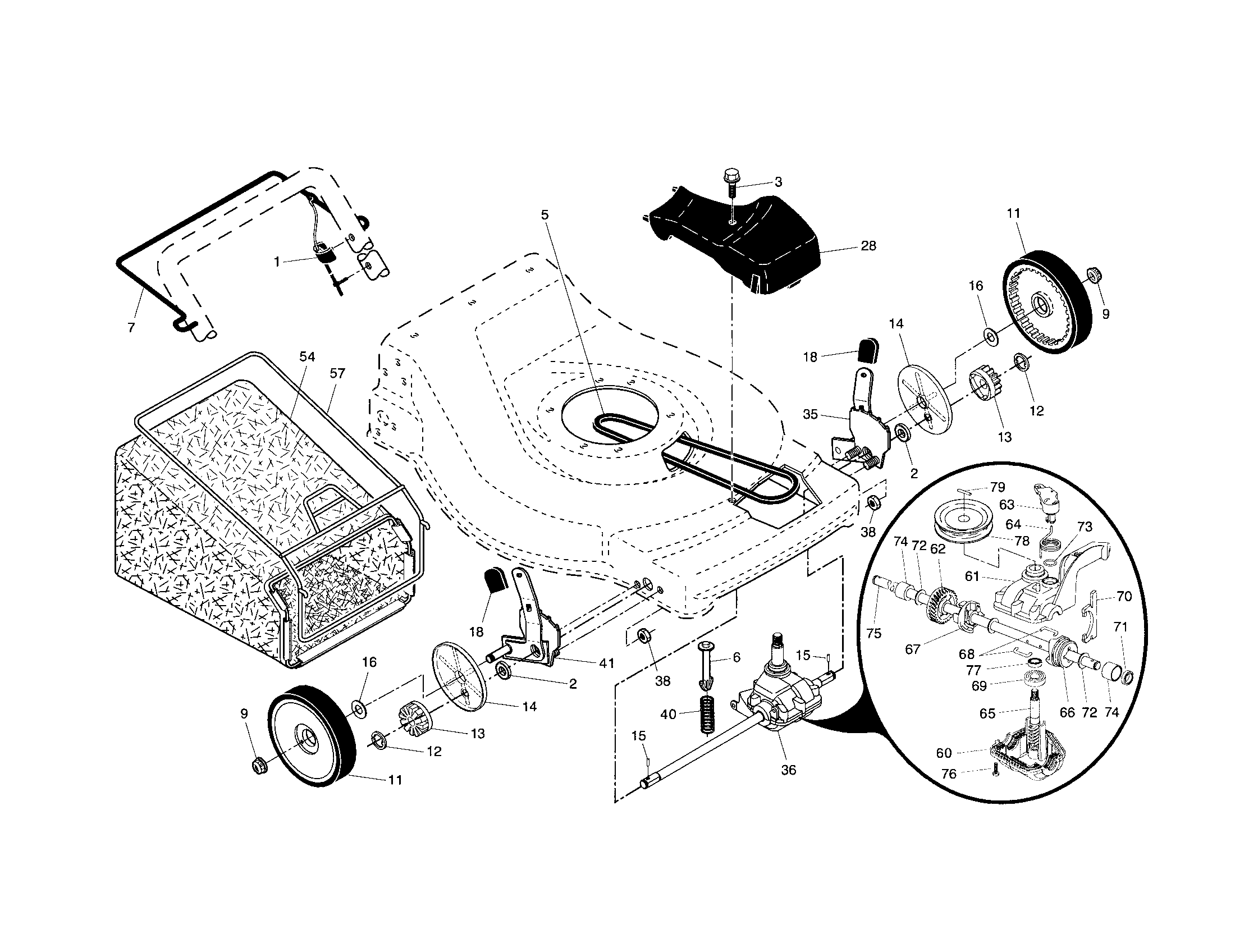 DRIVE CONTROL/GEAR CASE/WHEELS