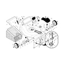 Craftsman 917376742 drive control/gear case/wheels diagram