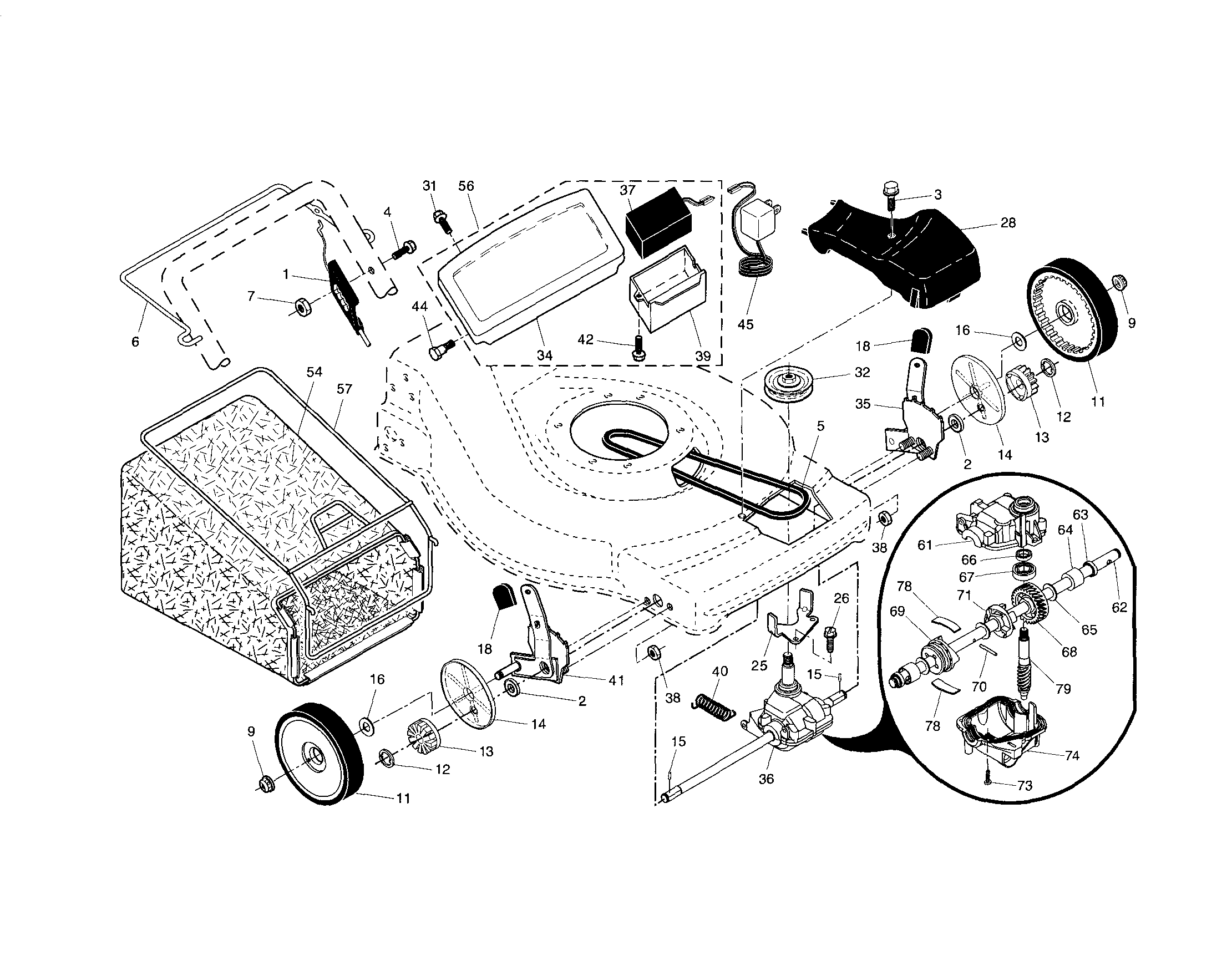 DRIVE CONTROL/GEAR CASE/WHEELS
