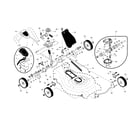 Craftsman 917371822 drive control/gear case/wheels diagram