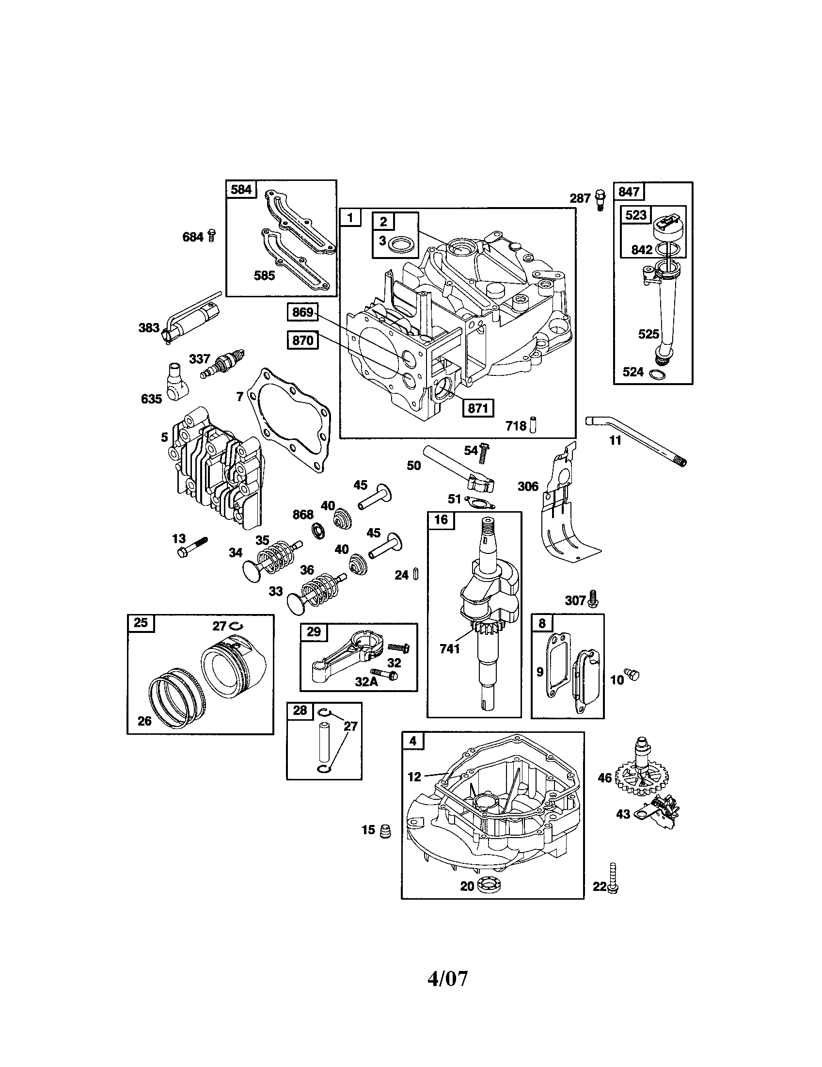 CYLINDER/CRANKSHAFT/SUMP