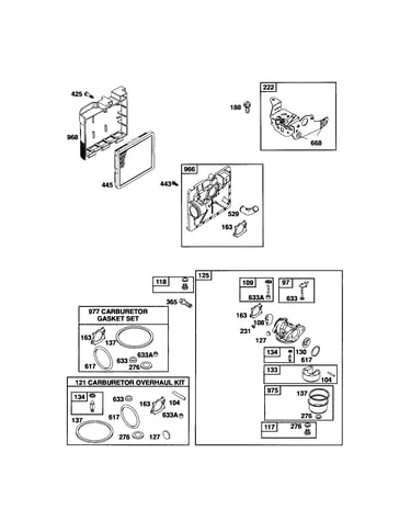 Carburetor/air cleaner