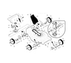 Craftsman 917370536 drive control/gear case/wheels diagram