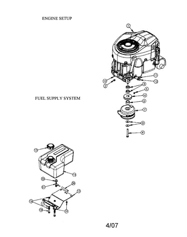 Engine/fuel supply