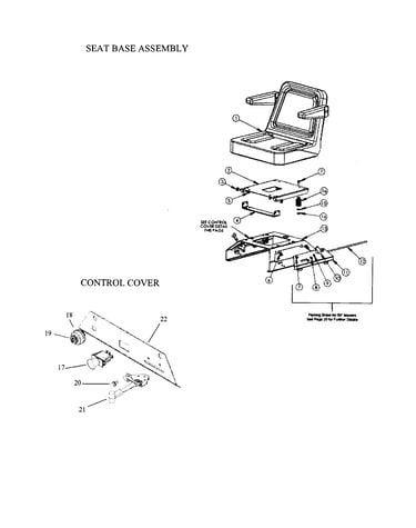Seat base/control cover