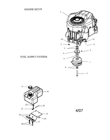 Engine/fuel supply
