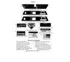 Swisher ZT2250 decals diagram