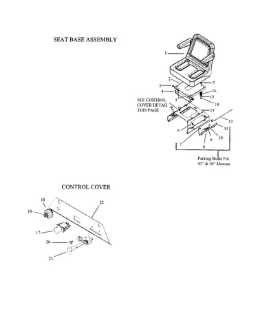 Seat base/control cover