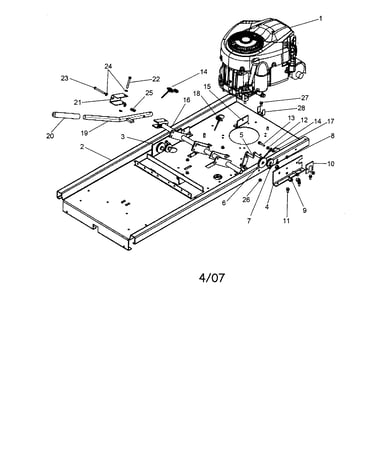 Engine/frame/deck