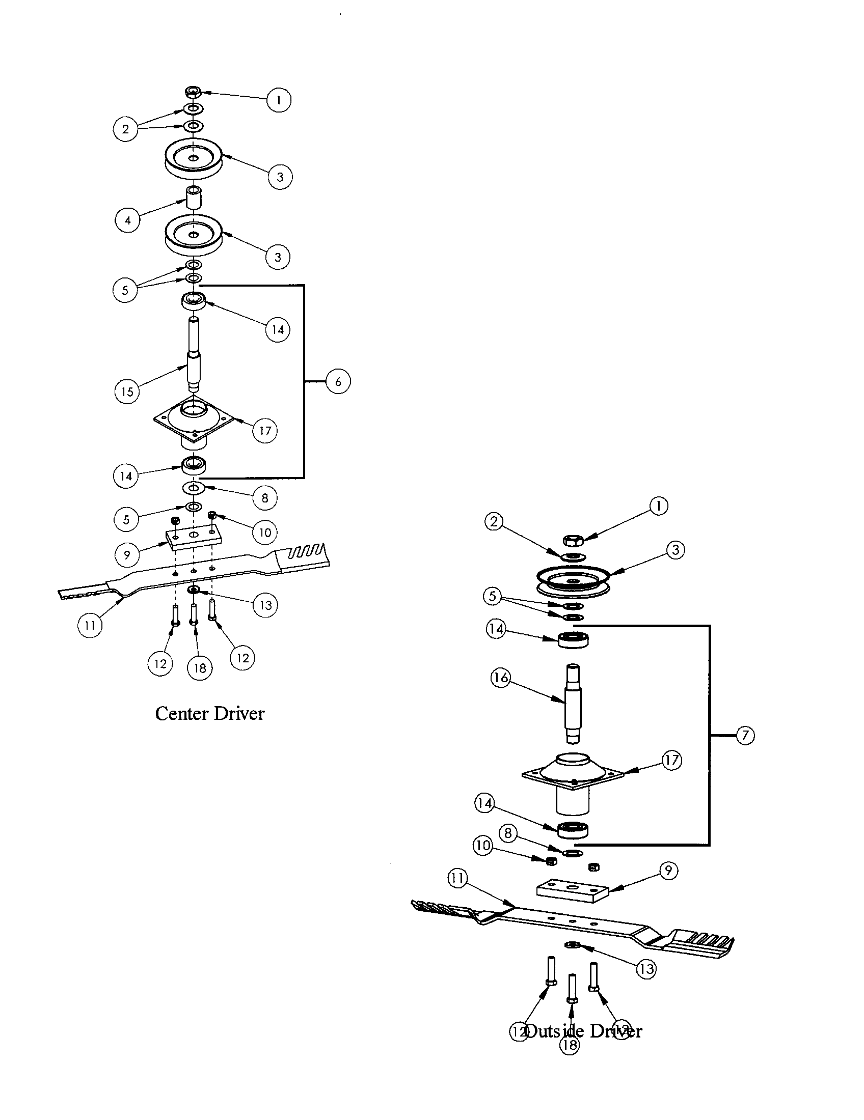 CENTER/OUTSIDE DRIVER