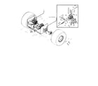 Swisher 26069 hydro pan/wheels/battery diagram